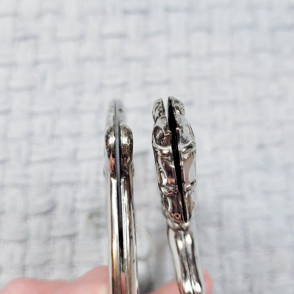 The Christmas Shoppe Silverplate Rocking Horse Ornaments Vintage 1980's Holiday - Picture 4 of 5